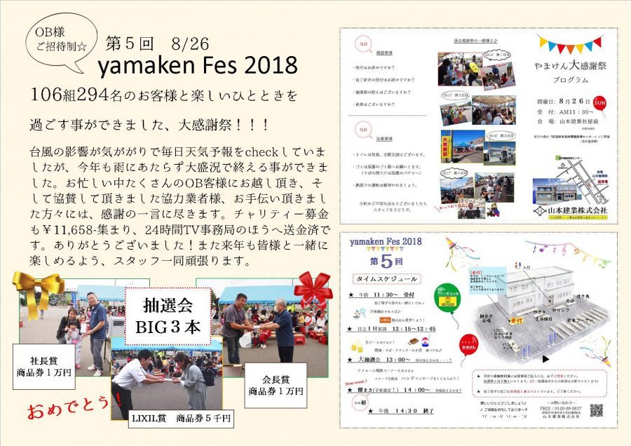 ～yamaken Fes 2018 無事終了～