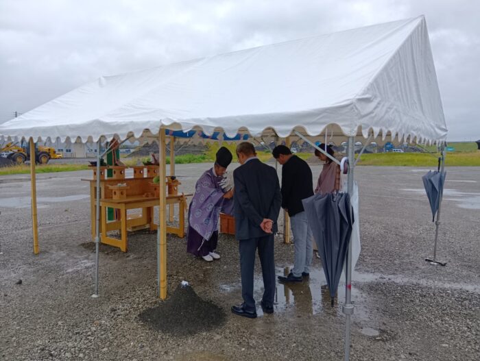 樺戸郡K社社屋地鎮祭