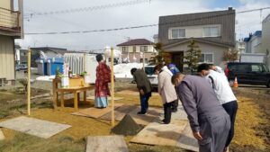 岩見沢I様邸地鎮祭