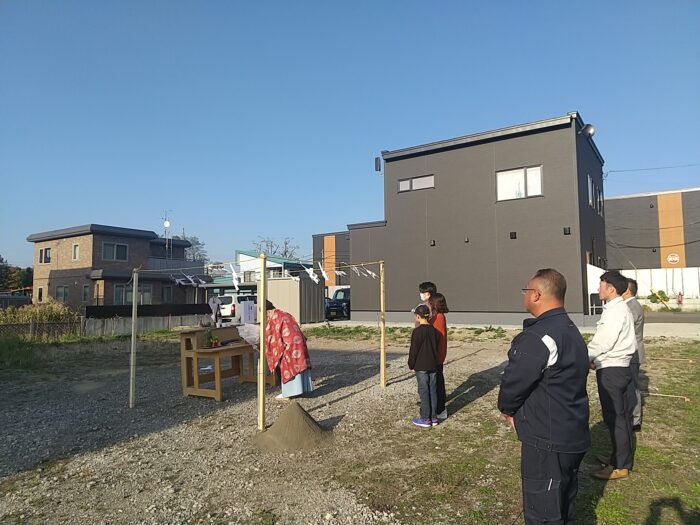 岩見沢市S様邸地鎮祭