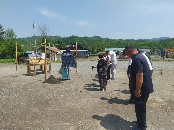 岩見沢市H様邸地鎮祭